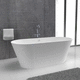 ovale Badewanne / freistehend / Corian® / weiß