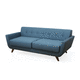 modernes Sofa / Stoff / mit Armlehnen / mit abnehmbarem Kissen