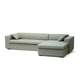 Ecksofa / Bett / modern / Stoff