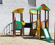 Spielplatzgerät / galvanisiertem Stahl / Aluminium / Polyethylen / HDPE