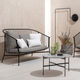 modernes Sofa / für Garten / Stoff / Leder