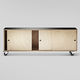 modernes Sideboard / Sperrholz / Birke / Linoleum
