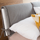 Kopfteil für Doppelbetten / modern / Stoff / Holz