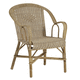 moderner Sessel / Stoff / Rattan / Rattan
