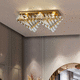 moderne Deckenleuchte / Glas / Messing / Halogen