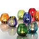 Kerzenhalter / geblasenes Glas