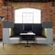 Modulsofa / skandinavisches Design / Stoff / Akustik