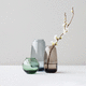 moderne Vase / geblasenes Glas