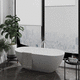 ovale Badewanne / freistehend / für Wohnungen / modern