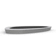Edelstahl-Pflanzkübel / Aluminium / COR-TEN®-Stahl / oval