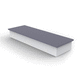 moderne Bank für den öffentlichen Raum / Aluminium / Edelstahl / COR-TEN®-Stahl