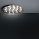 moderne Deckenleuchte / rund / aus verchromtem Metall / Methacrylat