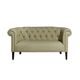 Chesterfield-Sofa / Kunstleder / Leder / Holz