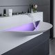 Wand-Waschbecken / Mineralwerkstoff / Skulptur / modern