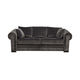 Bettsofa / klassisch / Stoff / anthrazitfarben