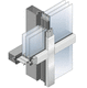 Vorhangfassade / freitragende Struktur / aus Metall und Glas / mit integrierter Isolierung