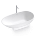 ovale Badewanne / freistehend / für Wohnungen / modern