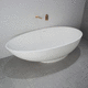 ovale Badewanne / freistehend / für Wohnungen / modern