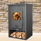 Holz-Kaminofen / 10 kW...20 kW / bodenstehend / modern
