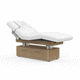 elektrische Massageliege / Leder / Holz / Baumwolle