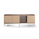 modernes Sideboard / Holz / Leder