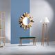 Bank / skandinavischer Stil / Massivholz / Stoff / gepolstert