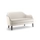 modernes Sofa / Stoff / weiß / Zweisitzer