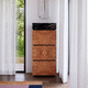 moderner Barschrank / Holz / Marmor