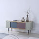 modernes Sideboard / Eiche / Metall / mehrfarbig