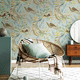 moderne Tapete / Vinyl / Tiermuster / Stoffoptik
