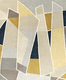 moderner Teppich / mit geometrischen Motiven / Seide / Neuseelandwolle