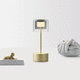 Tischlampe / Metall / Borosilikatglas / modern