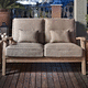 modernes Sofa / für Außenbereich / Stoff / mit Armlehnen