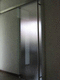 Aluminium-Schiebesystem / Edelstahl / Glastüren / wandmontiert