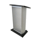 Konferenzpult / Stehhilfe / auf Rollen / anodisiertes Aluminium