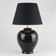 Tischlampe / Metall / Stoff / Keramik