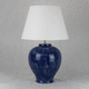 Tischlampe / Metall / Stoff / Keramik