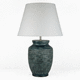 Tischlampe / Metall / Stoff / Keramik