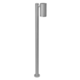 Leuchtpoller für Garten / modern / anodisiertes Aluminium / mit Diffusor aus Hartglas