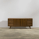 modernes Sideboard / Nussbaum / mit Schubladen / maßgefertigt