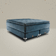 Doppelbett / modern / Polster / Stoff