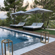 Sonnenliege mit Sonnenschirm / modern / Batyline® / Sunbrella®