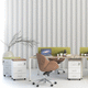 freistehender Schreibtisch / für 2 Personen / modern / Holz