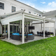 selbsttragende Pergola / angebaut / hängend / Aluminium