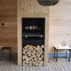 Holz-Gartengrill / bodenstehend / Einbau / Stahl