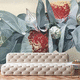 moderne Tapete / Zellulosefaser / Vlies / Naturfaser