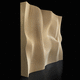 Sperrholz-Dekorplatte / wandmontiert / 3D / Relief