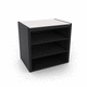 Modulregal / modern / thermolackierter Stahl / galvanisiertem Stahl