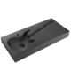 Wand-Waschbecken / Beton / handgefertigt / 1-Loch