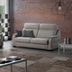 modernes Sofa / Stoff / Leder / mit Armlehnen